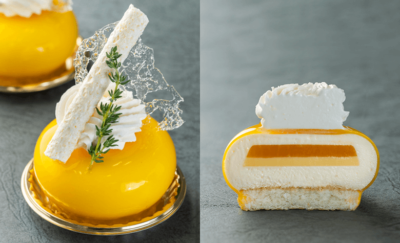 Comme la lune (Exotic fruit mousse)