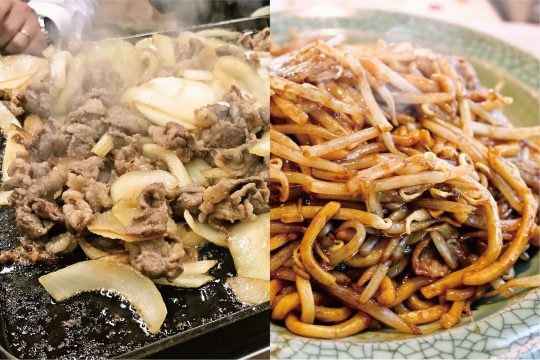 Starting from the left: Towada Bara Yaki, Namie Yakisoba