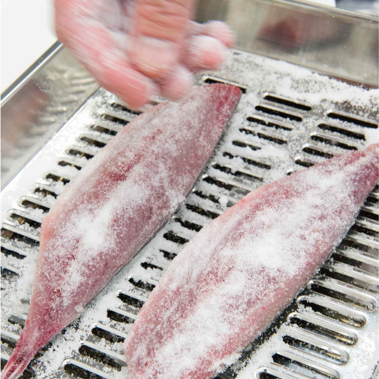 Treating mackerel fillets with TREHA-salt