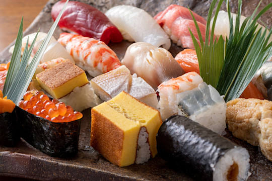 Assorted Sushi created by Chef Meguro