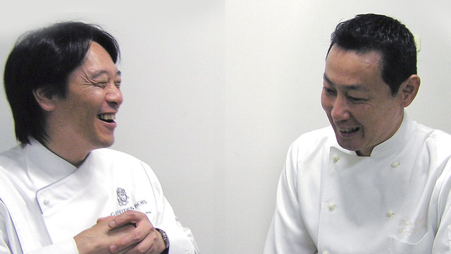 Left: Chef Masahiko Hayashi, the owner and a chef of GATEAU DES BOIS<br>Right:  Chef Shunji Yasuda, the owner and chef of MISS ALBION