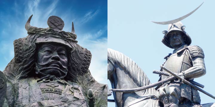 Samurais who valued Miso: Lord Shingen Takeda (left) and Lord Masamune Date (right) 